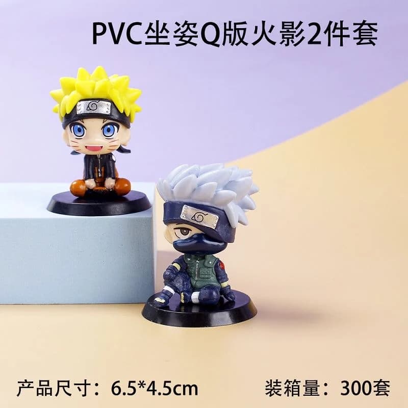 Mini size naruto and kakashi